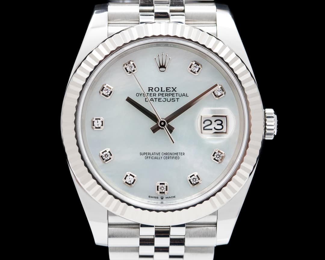 Rolex Datejust 41 MOP Diamond Dial SS