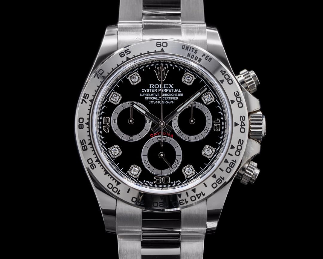 Rolex Daytona 116509 Black Diamond Dial 18K White Gold 2020