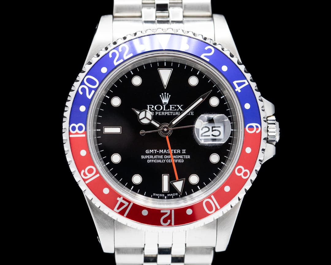 Rolex GMT Master II 16710 SS Red / Blue Pepsi Bezel
