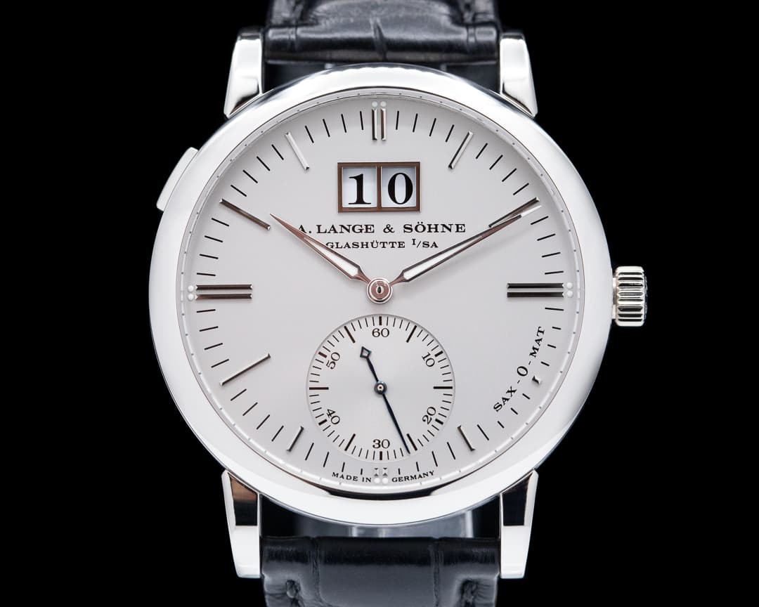 A. Lange and Sohne Langematik 308.025 Sax-O-Mat Big Date Automatic Platinum 