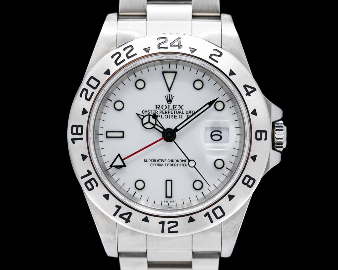 Rolex Explorer II 16570 White Polar "Swiss only" dial