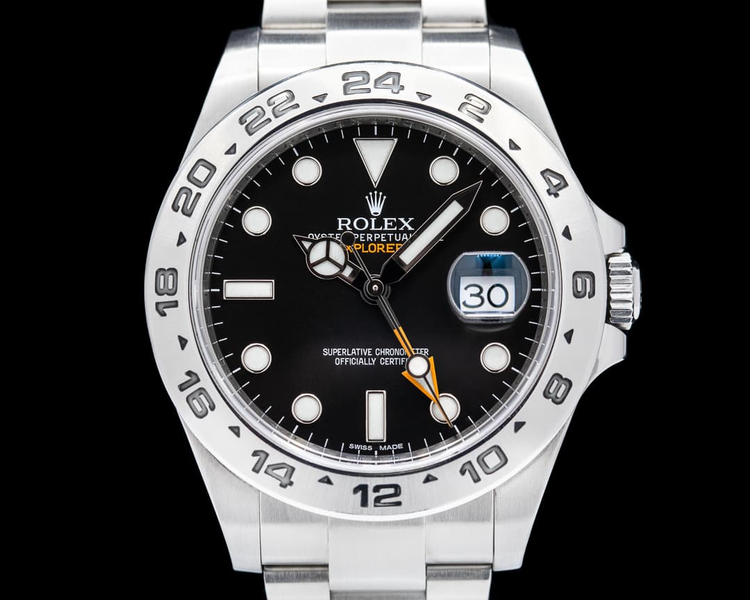 Rolex Explorer II Black Dial SS