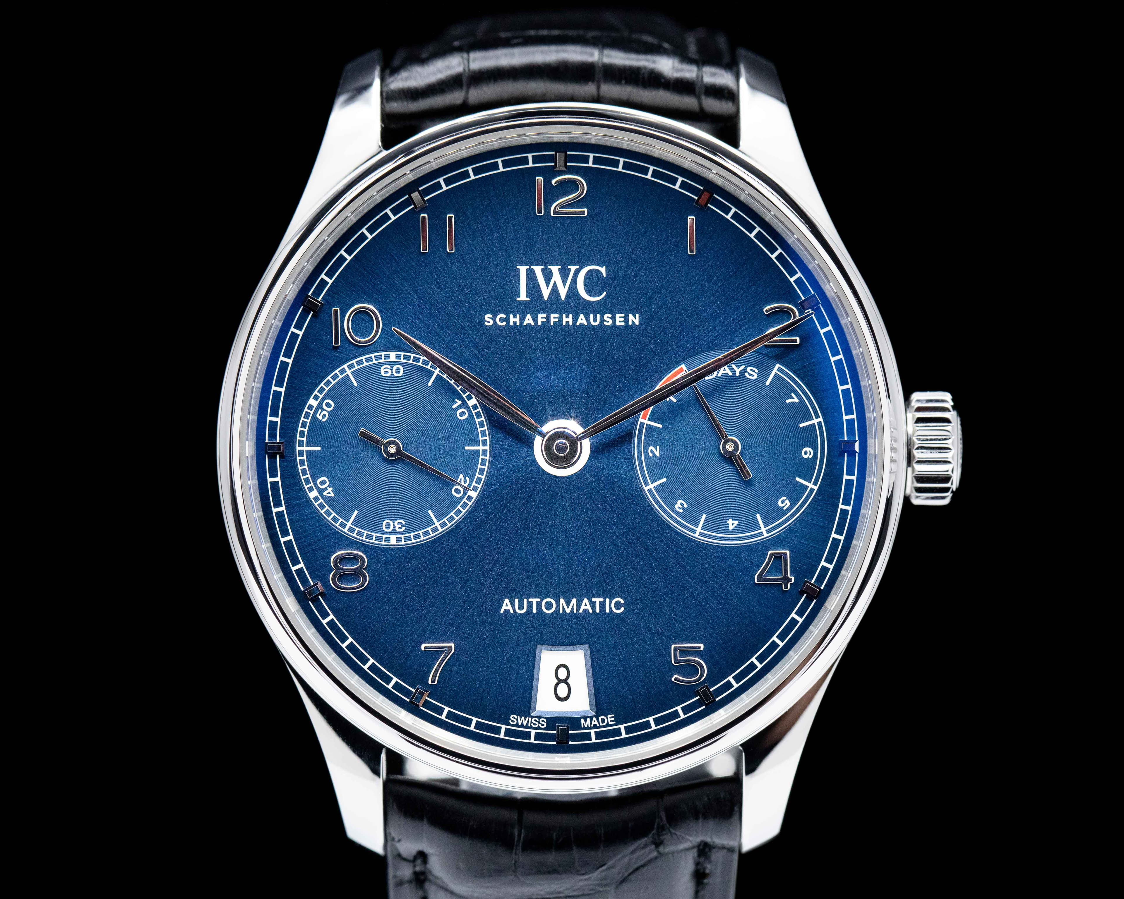 IWC Portugieser 7 Day Automatic SS Blue Dial