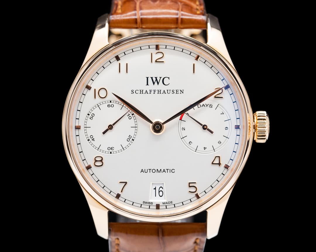 IWC Portuguese 7 Day Automatic 18K Rose Gold 
