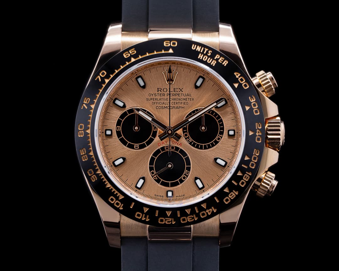 Rolex Cosmograph Daytona 116515LN 18K RG Oysterflex 