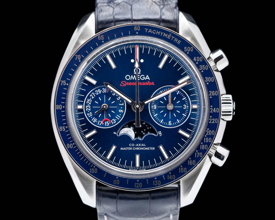 Omega Speedmaster Automatic Moon Blue Dial