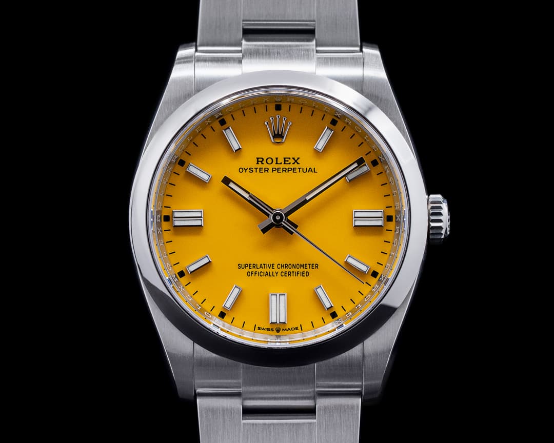Rolex Oyster Perpetual 126000 36MM SS Yellow DISCONTINUED