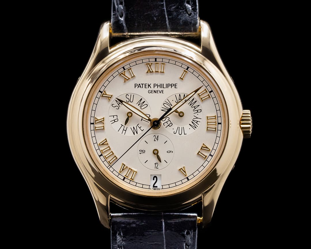 Patek Philippe 5035J Annual Calendar Ivory Dial Yellow Gold


