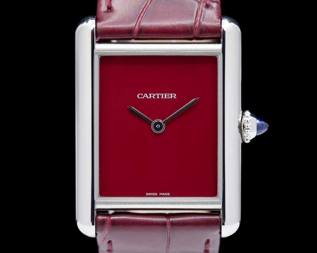 Cartier Tank Must Watch SS Large RED 2021