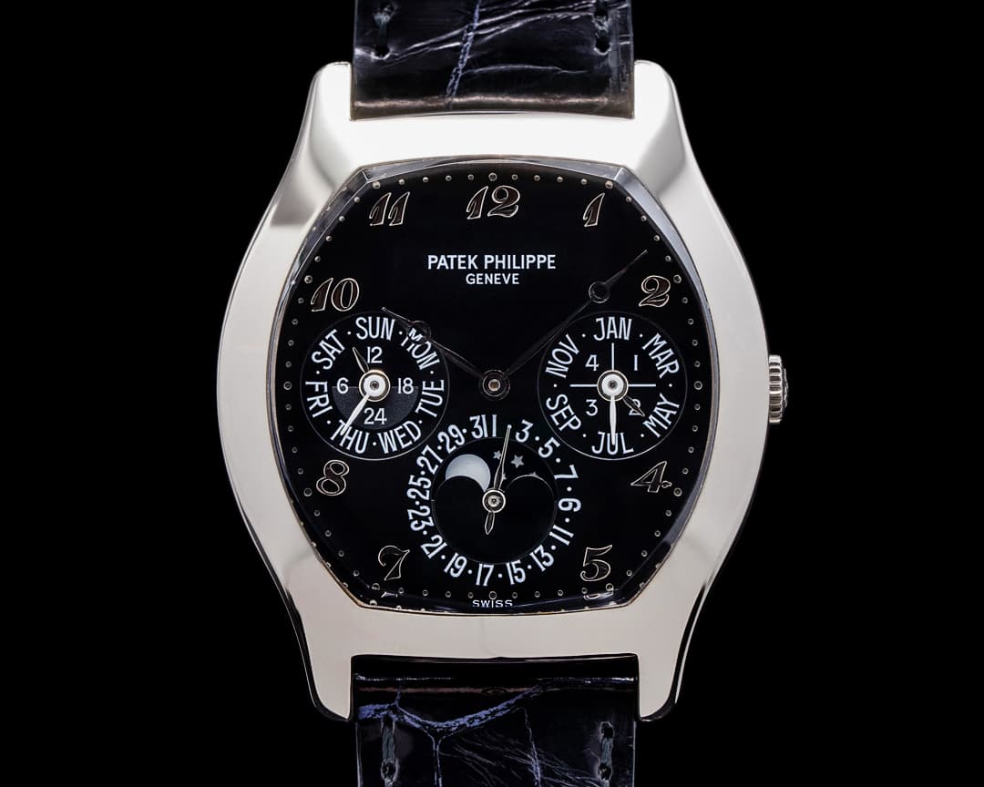 Patek Philippe Perpetual Calendar 5041 Tonneau 18K White Gold RARE