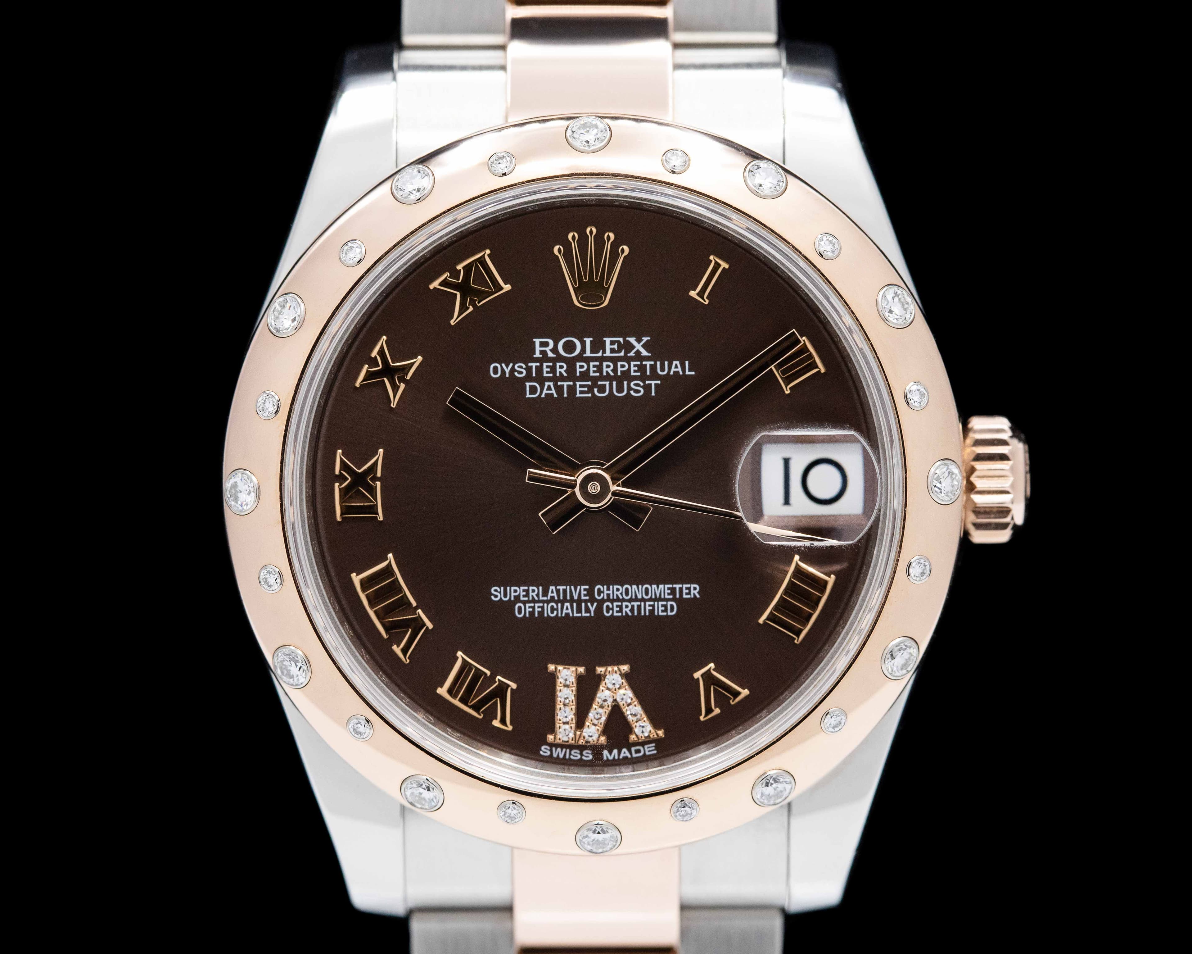 Rolex Datejust 31MM 18K Rose Gold and Stainless Steel 