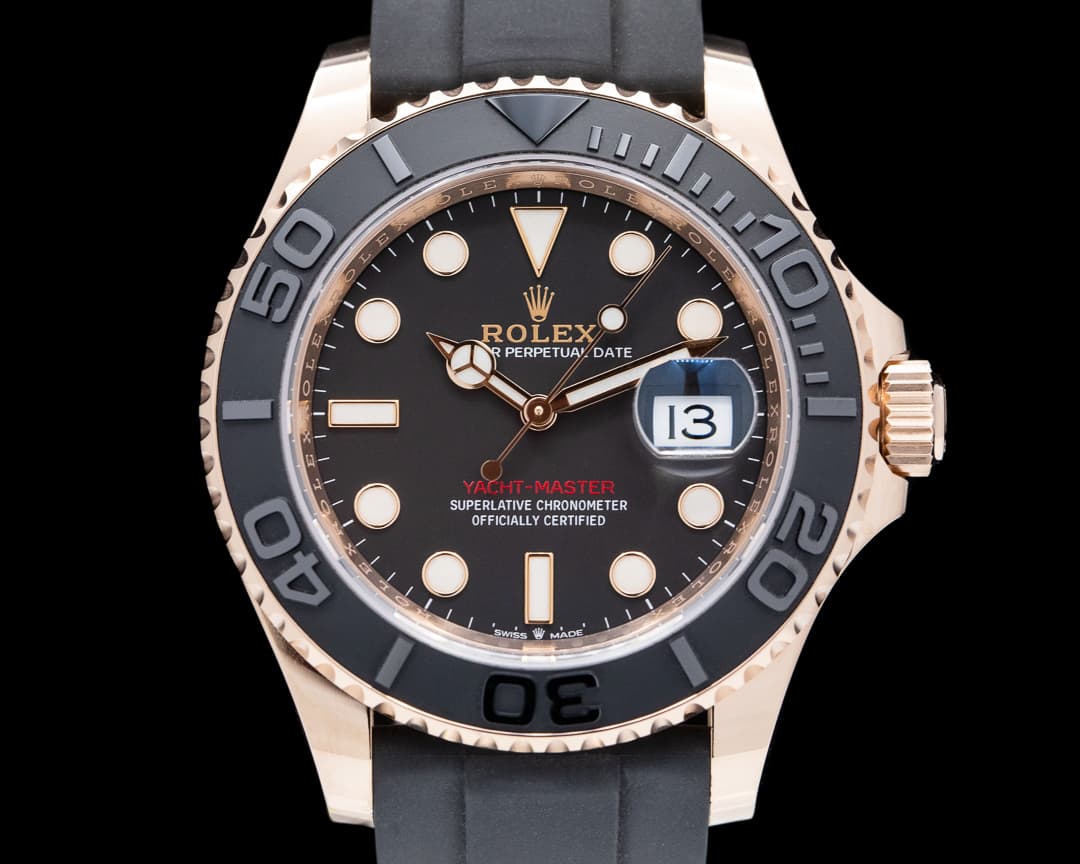Rolex Yacht Master 126655 18K Rose Gold / Rubber 40MM 2021 UNWORN
