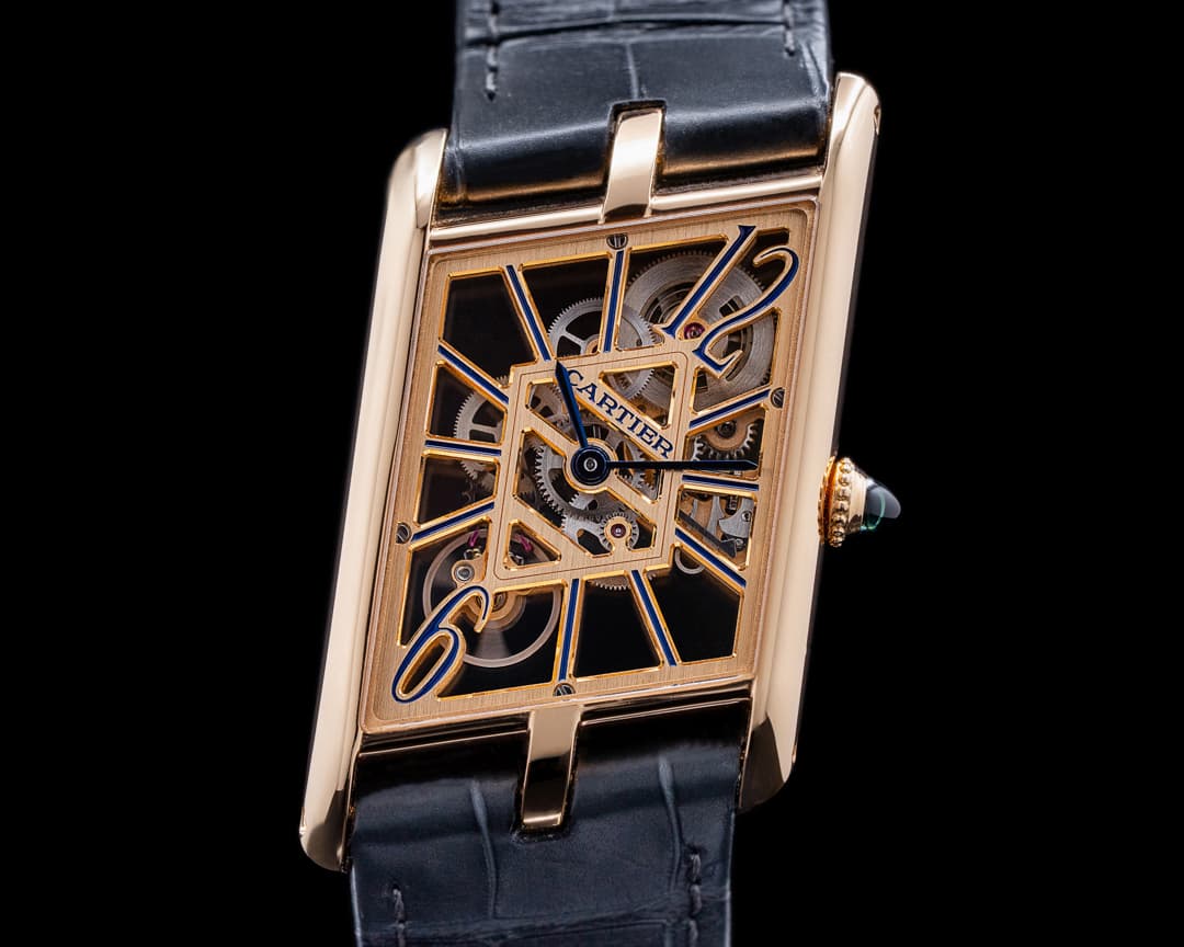 Cartier Privee Collection Tank Asymetrique Skeleton Rose Gold UNWORN