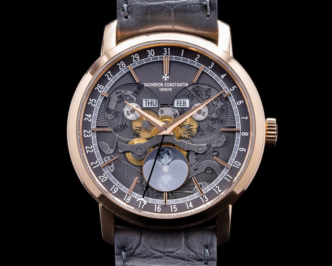 Vacheron Constantin Traditionnelle Complete Calendar Openface 18K Rose Gold 