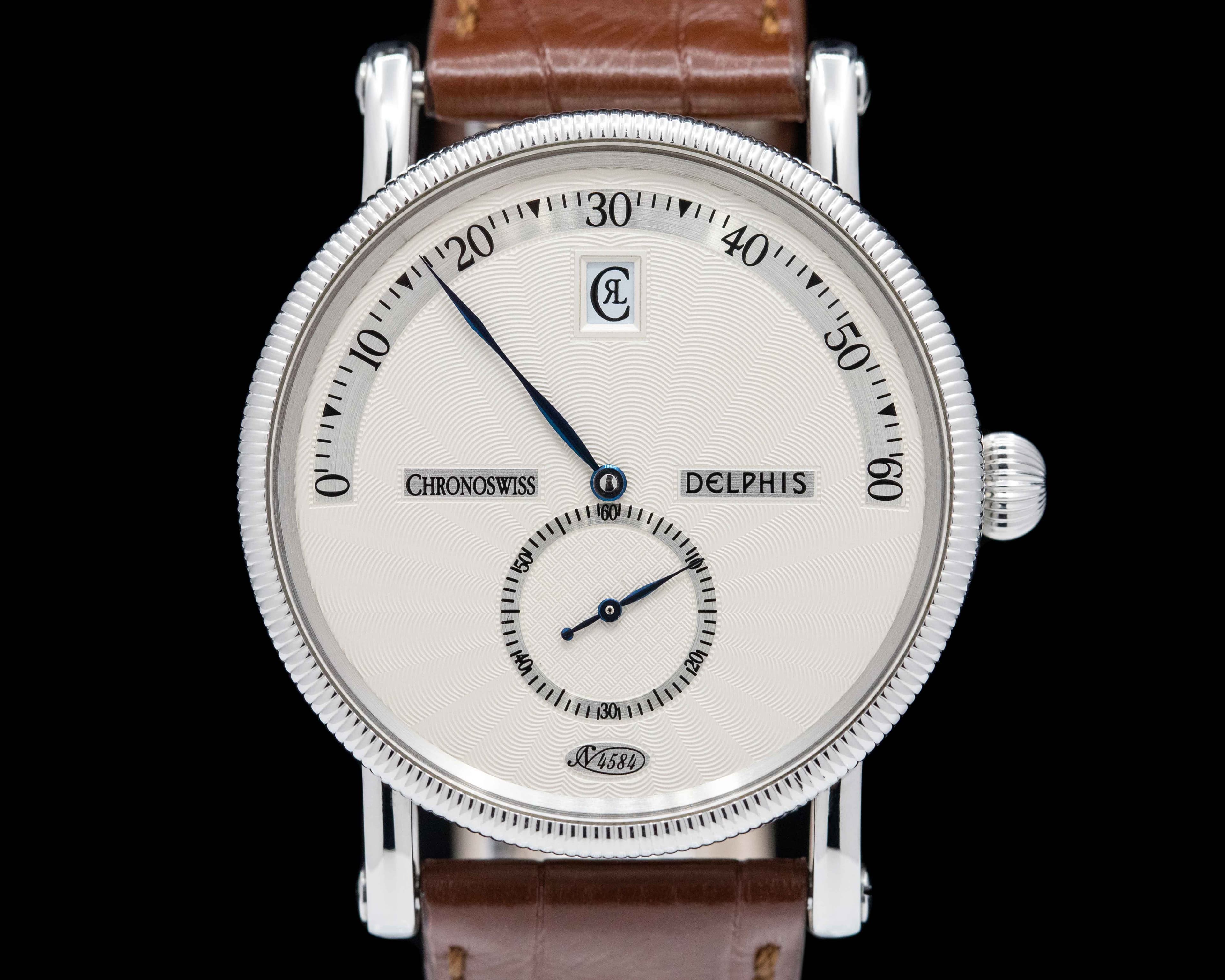 Chronoswiss Delphis Jump Hour Retrograde Minutes SS / Alligator   