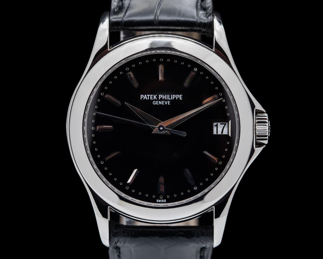 Patek Philippe Calatrava 5107P Automatic Platinum Black Dial RARE