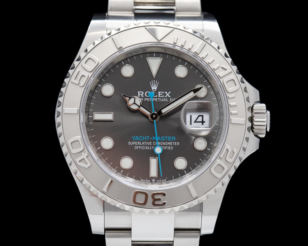 Rolex Yacht Master SS Dark Rhodium Dial / Platinum Bezel 2022