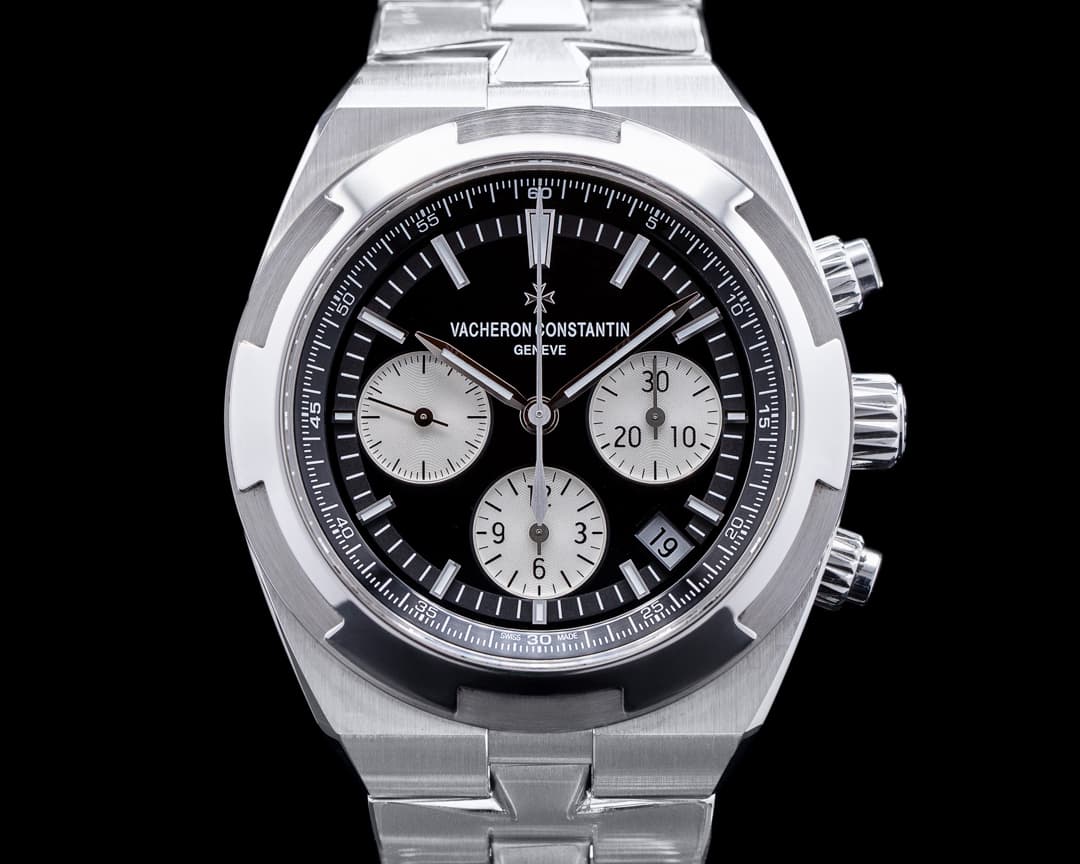 Vacheron Constantin Overseas 5500V/110A Chronograph Black Panda Dial SS / SS