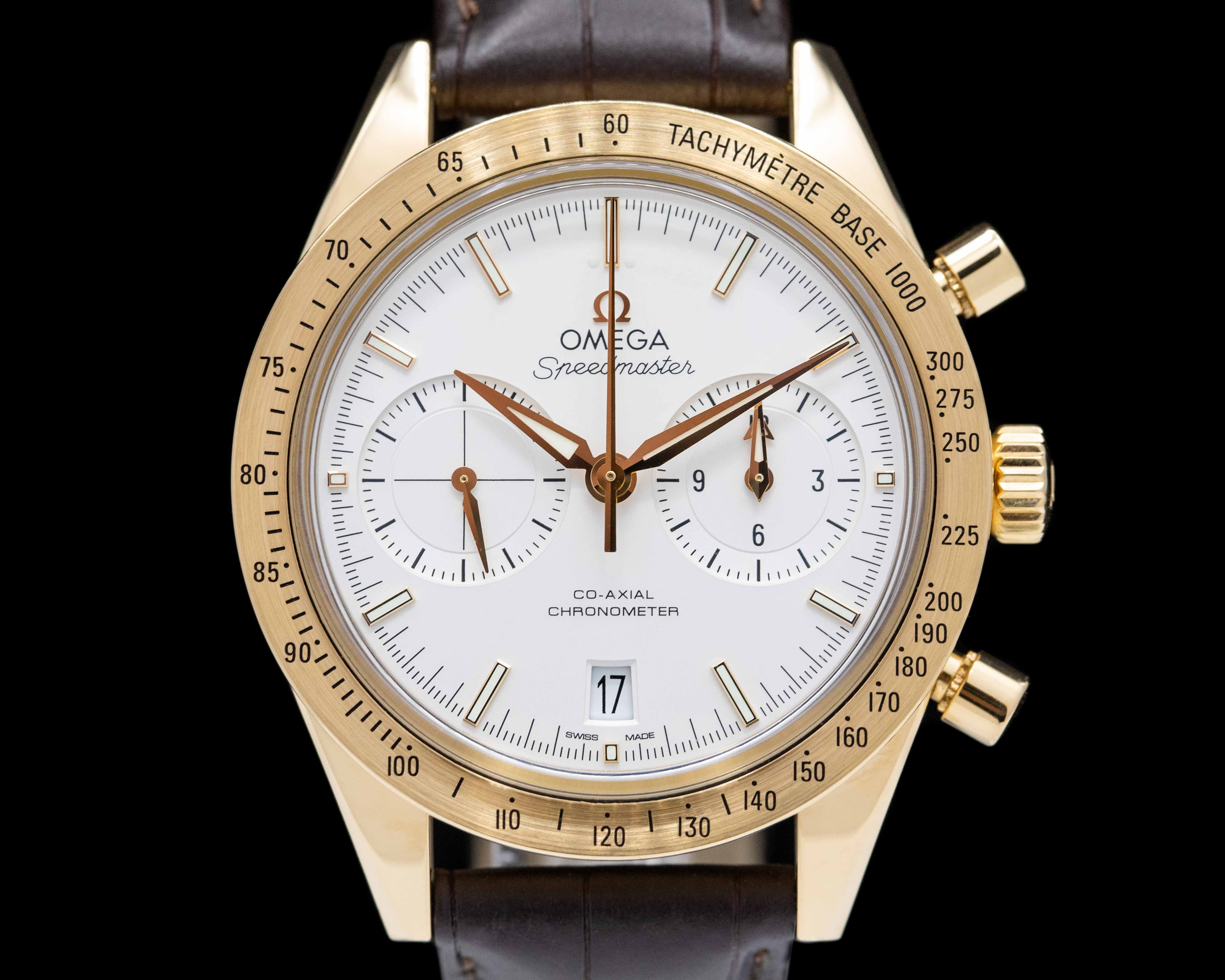 Omega Speedmaster '57 Co-Axial 18k White Dial