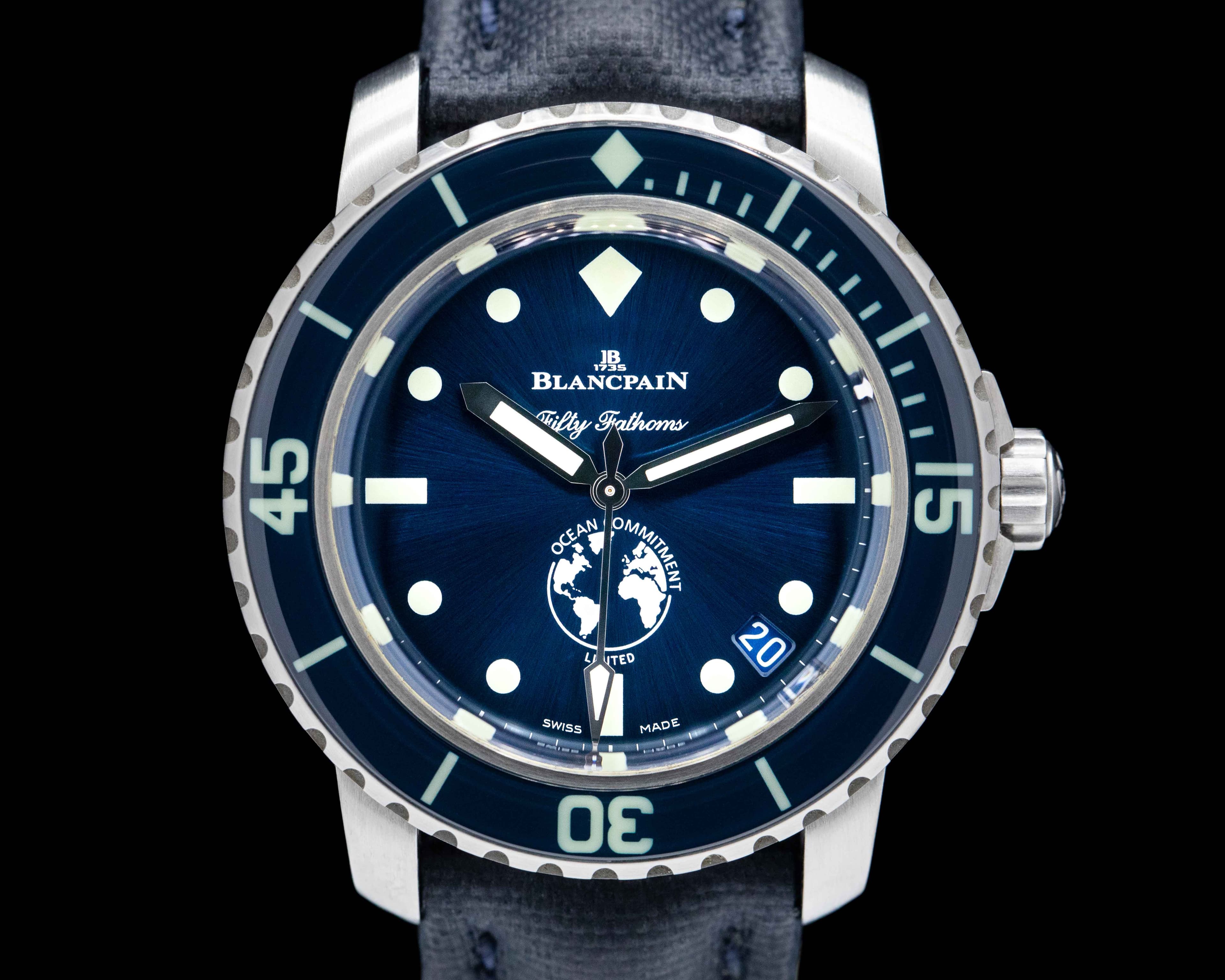 Blancpain Fifty Fathoms Ocean Commitment III Limited Edition Blue Dial 