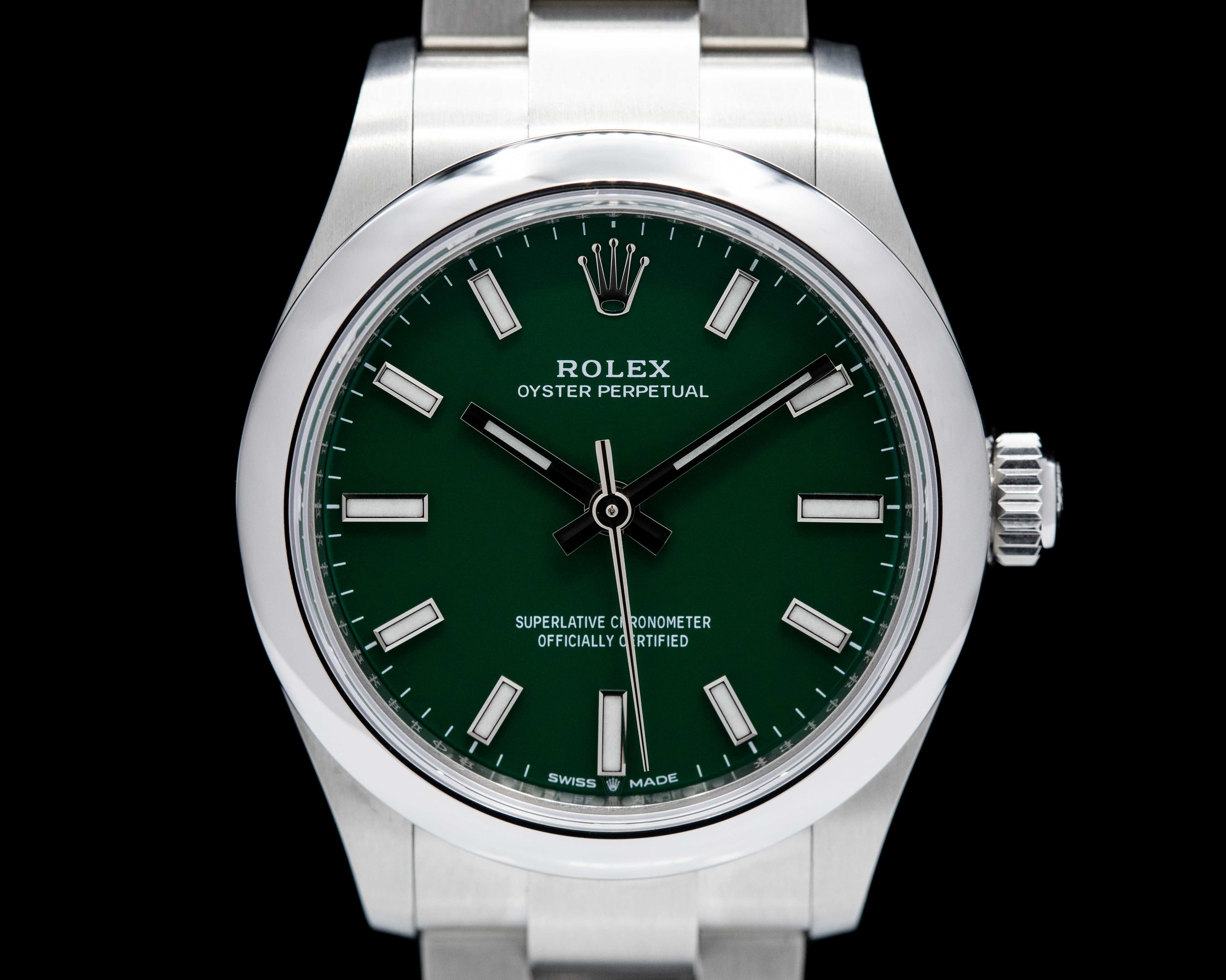 Rolex Oyster Perpetual 277200-0006 31mm SS / Green Dial UNWORN