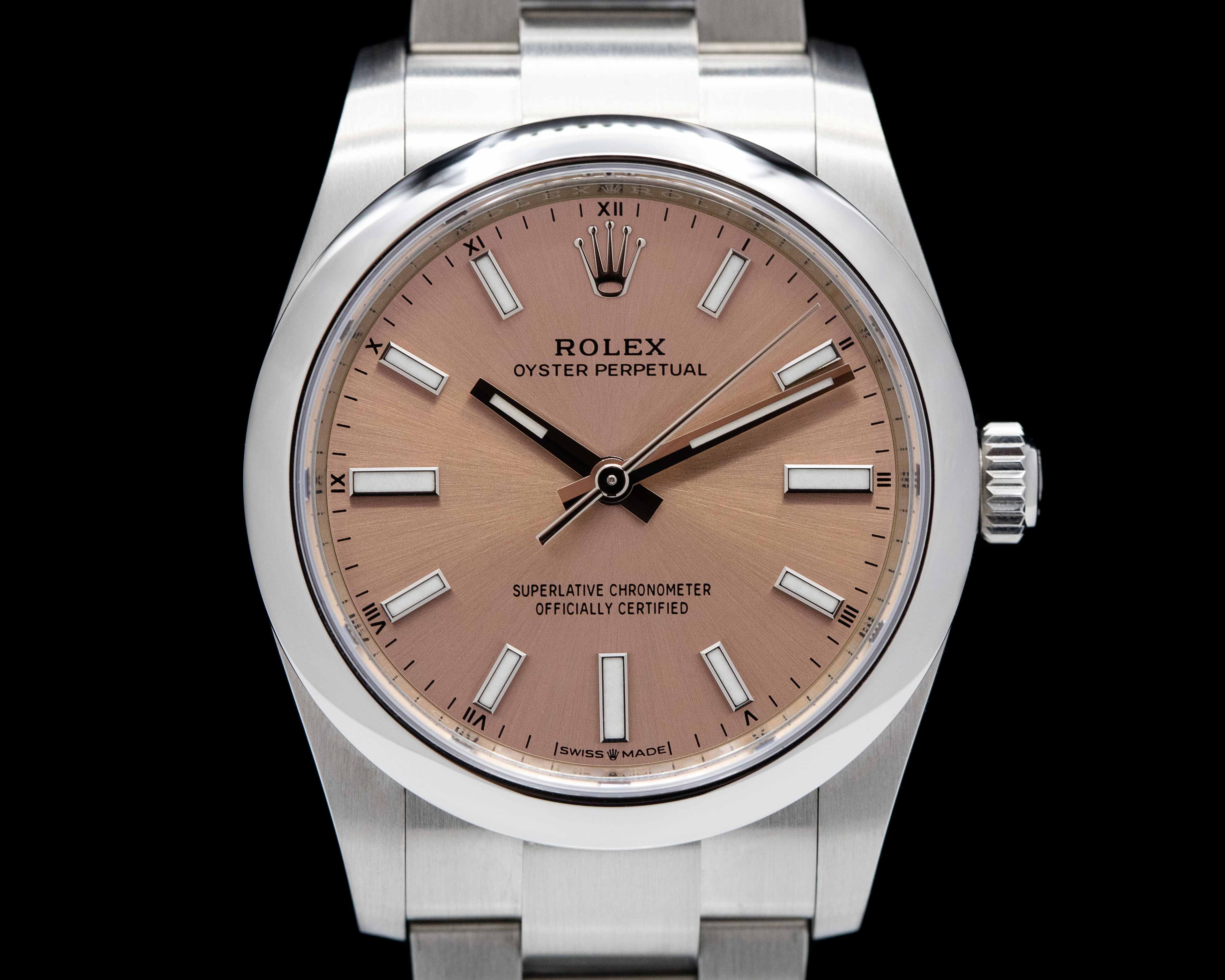 Rolex Oyster Perpetual 124200 34mm SS / Pink Dial 2022 UNWORN