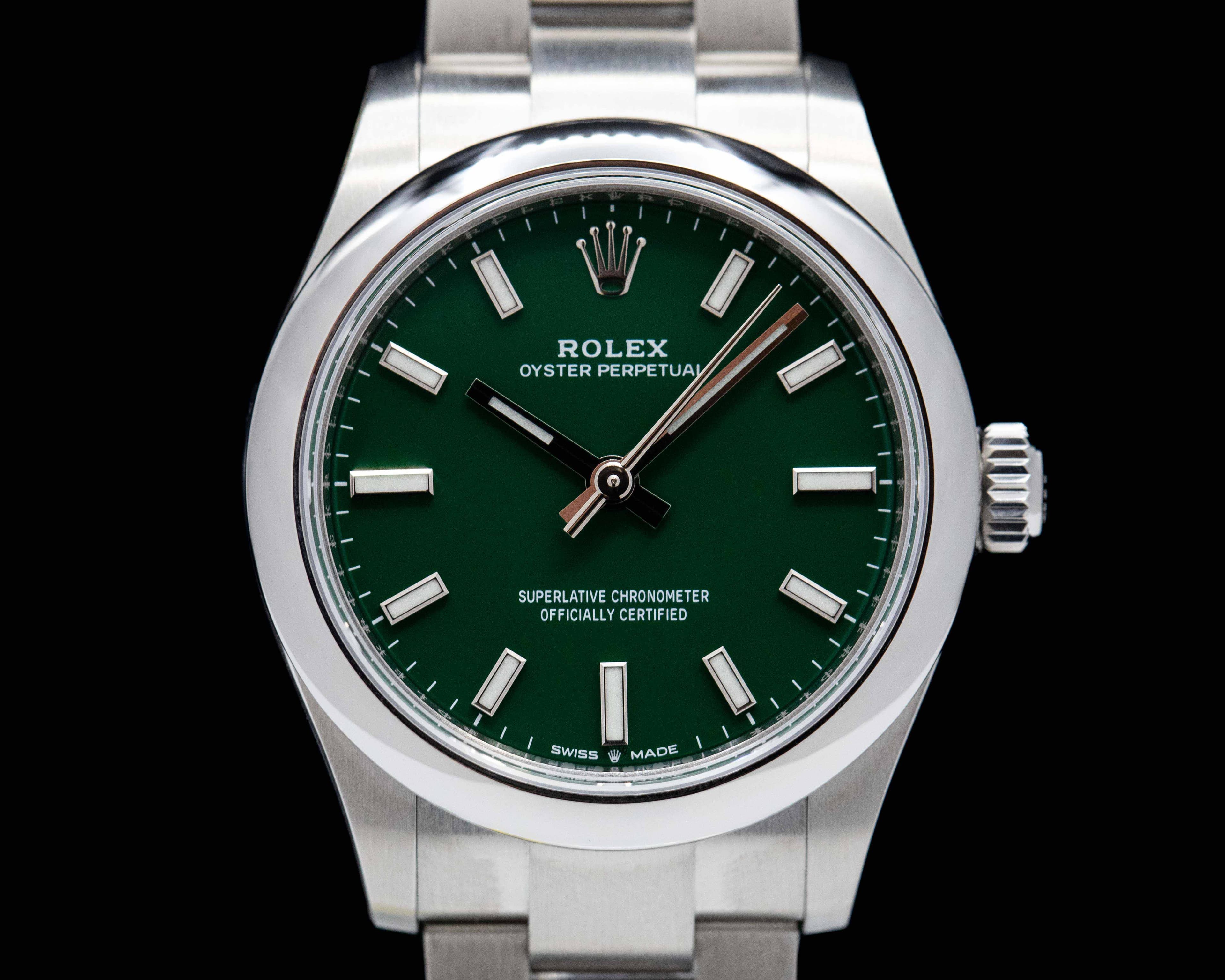 Rolex Oyster Perpetual 277200-0006 31mm SS / Green Dial 2022 UNWORN