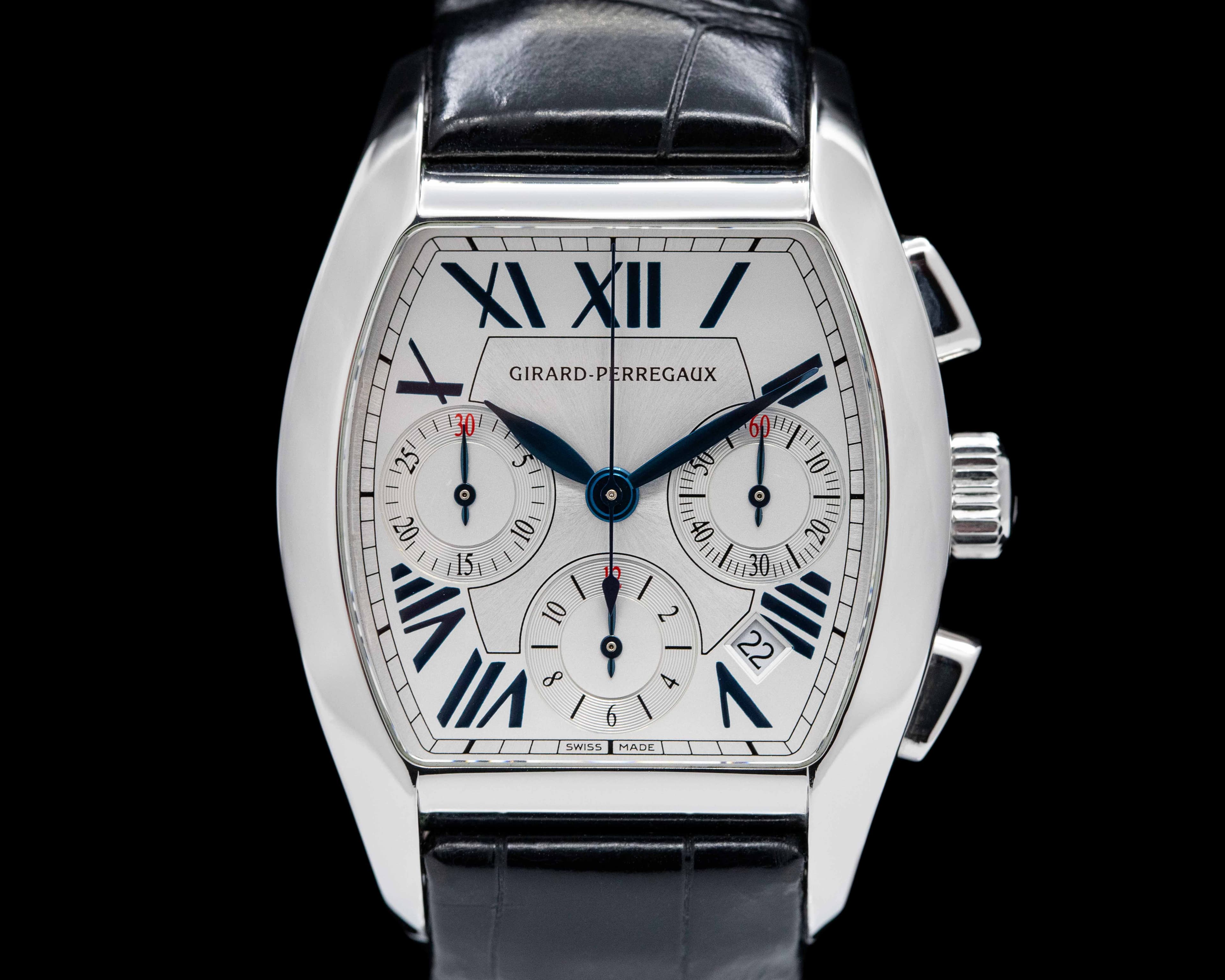 Girard Perregaux Richville Steel Chrono Silver Dial