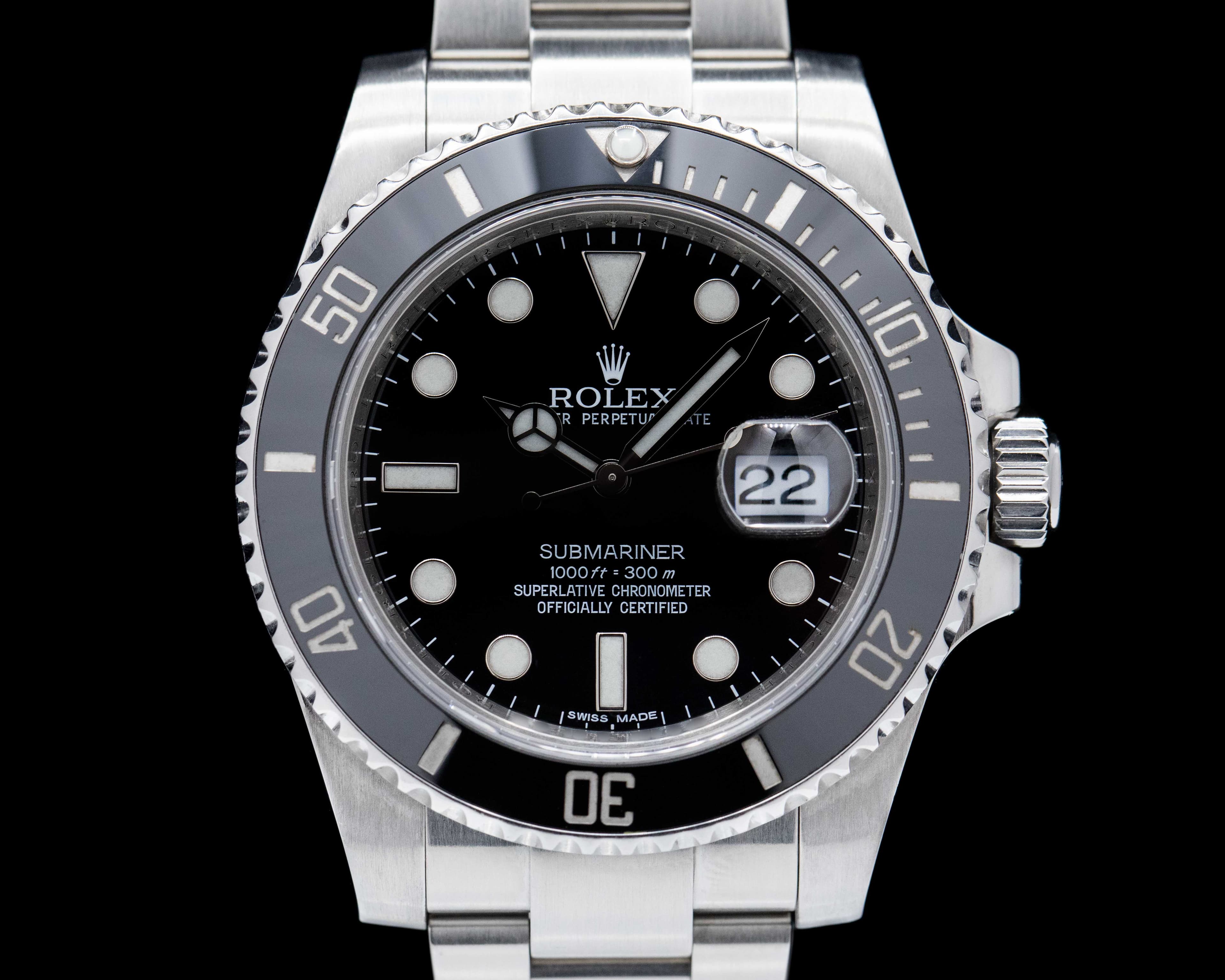 Rolex Submariner 116610 Ceramic SS 