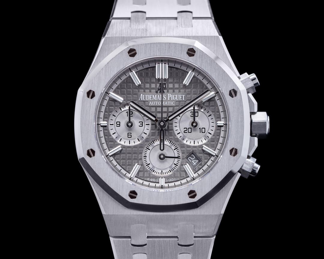 Audemars Piguet Royal Oak Chronograph Ruthenium Dial SS 38MM 