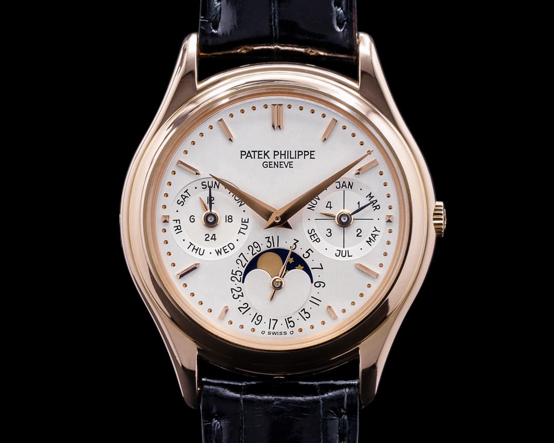 Patek Philippe Perpetual Calendar 3940R Rose Gold Silver Dial 
