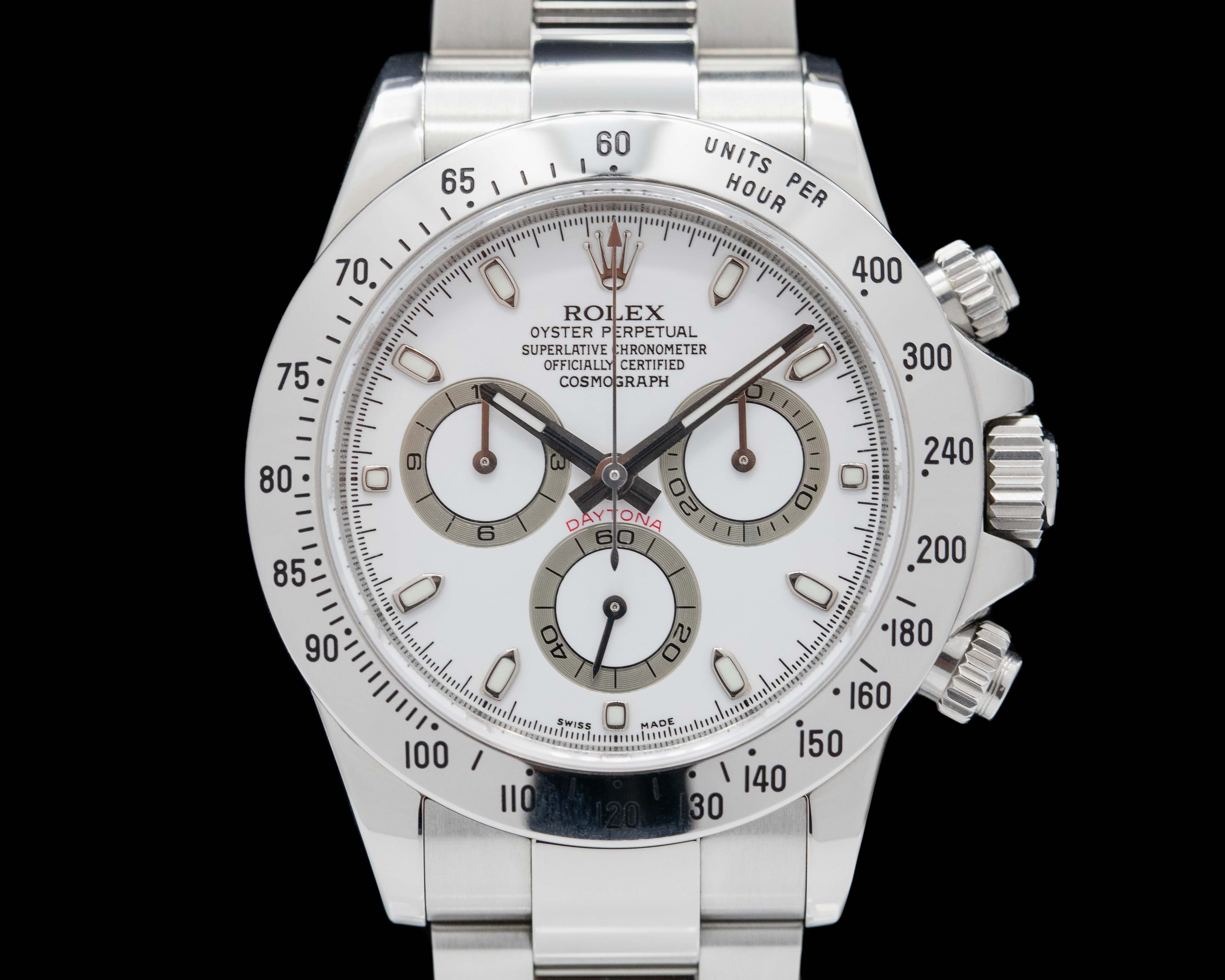 Rolex Daytona 116520 White Dial SS FULL SET