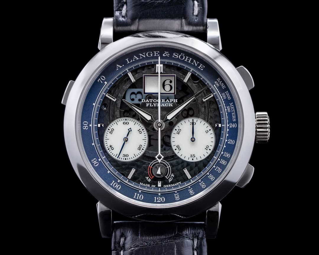 A. Lange and Sohne Datograph LUMEN Up / Down 435.034 Platinum RARE