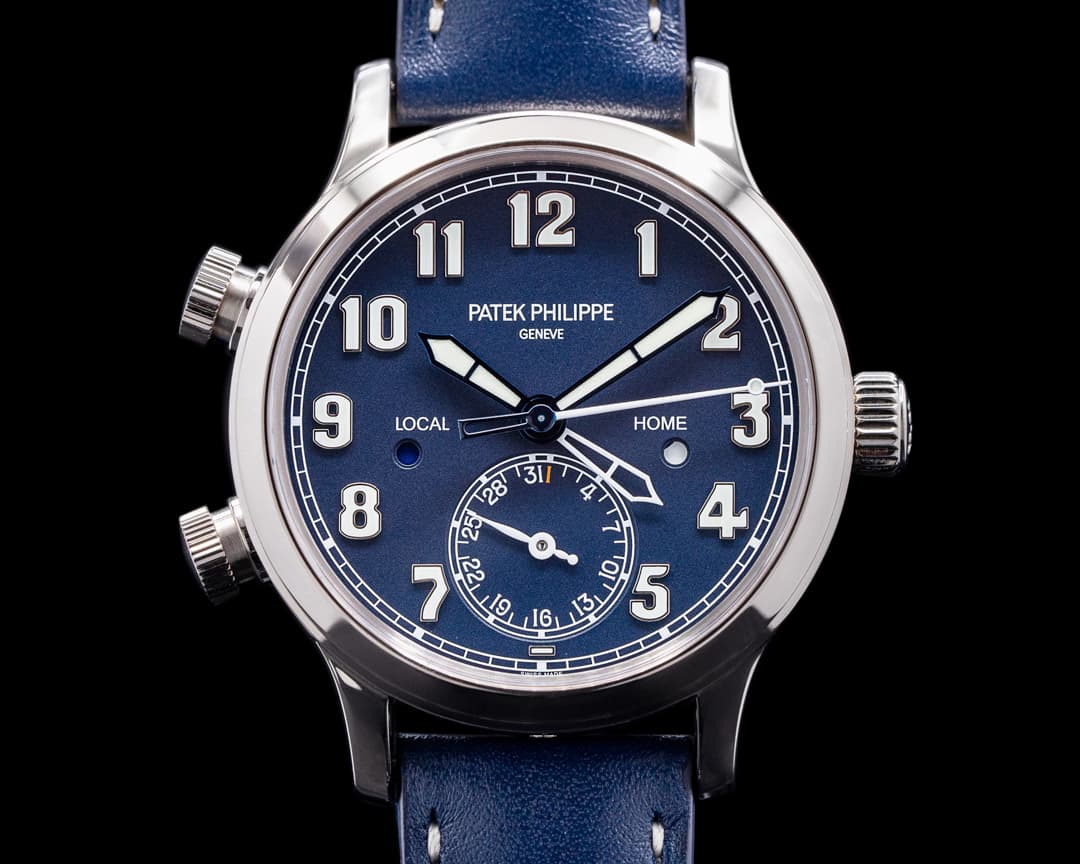Patek Philippe Mid Size 7234G Calatrava Pilot Travel Time 