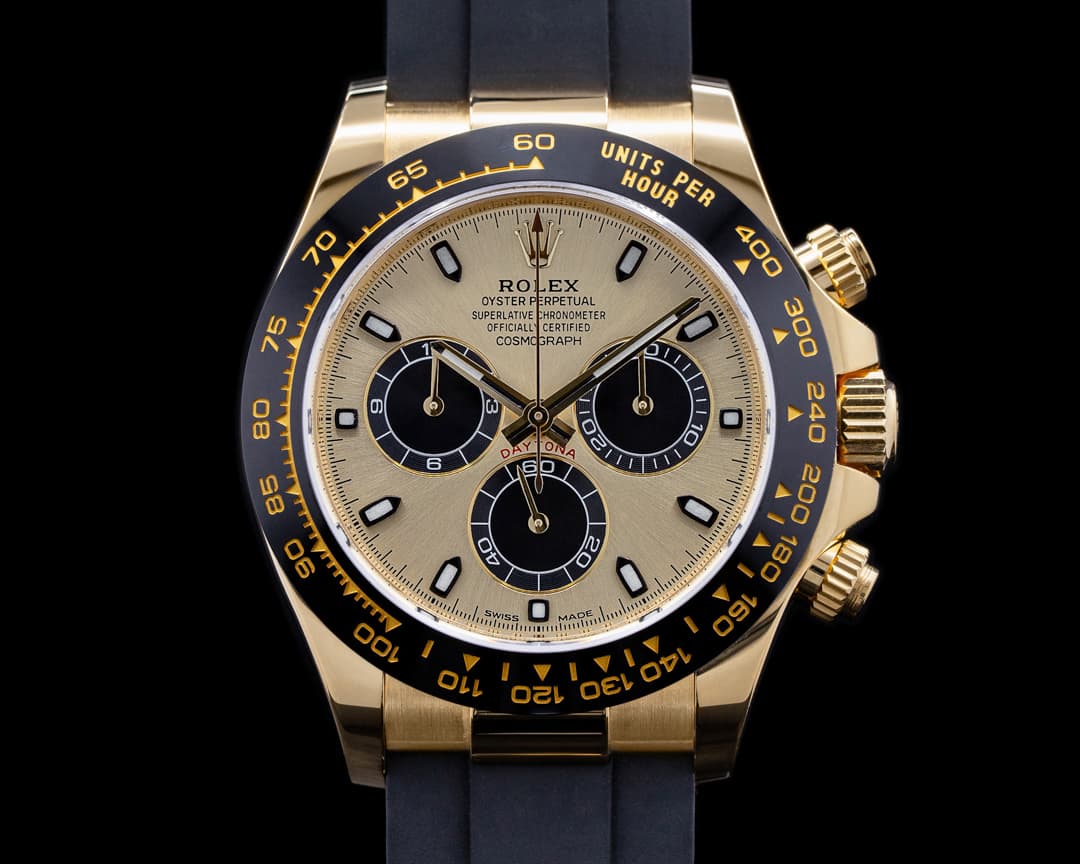 Rolex Daytona 116518LN White Dial 18K Yellow Gold / Rubber 2021