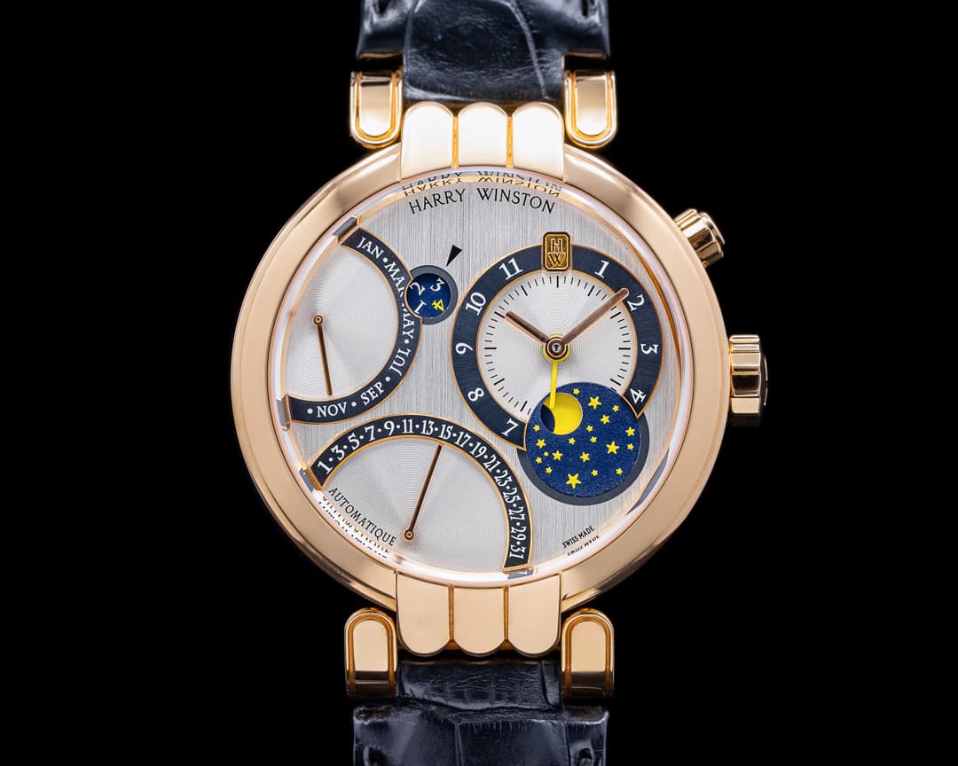 Harry Winston Premier Excenter Perpetual Calendar 18K Rose Gold UNWORN