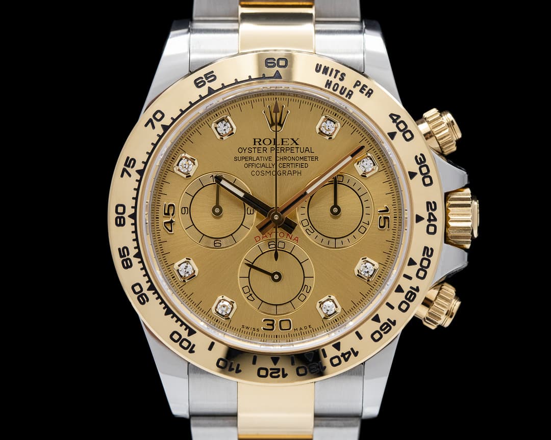 Rolex Daytona Champagne Dial Diamonds 18K Yellow Gold / SS 2021