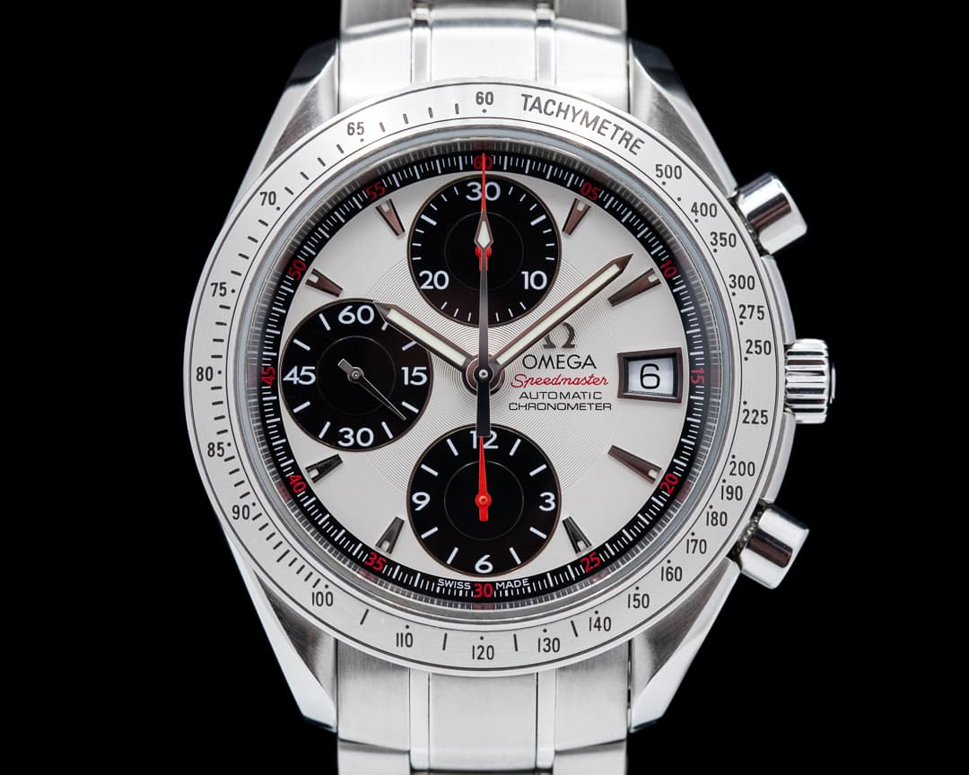 Omega Speedmaster Chronograph Silver Dial SS Bracelet