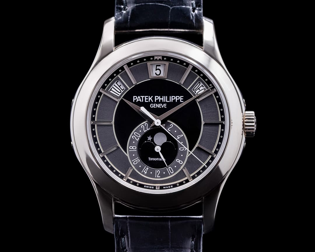 Patek Philippe Annual Calendar 5205G-010 Black Dial 18K White Gold "TIFFANY & CO" 