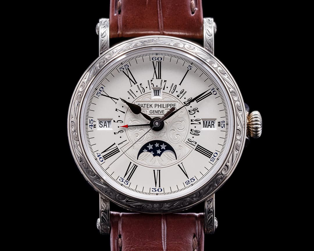 Patek Philippe Grand Complications Perpetual Calendar 5160 18K ENGRAVED 
