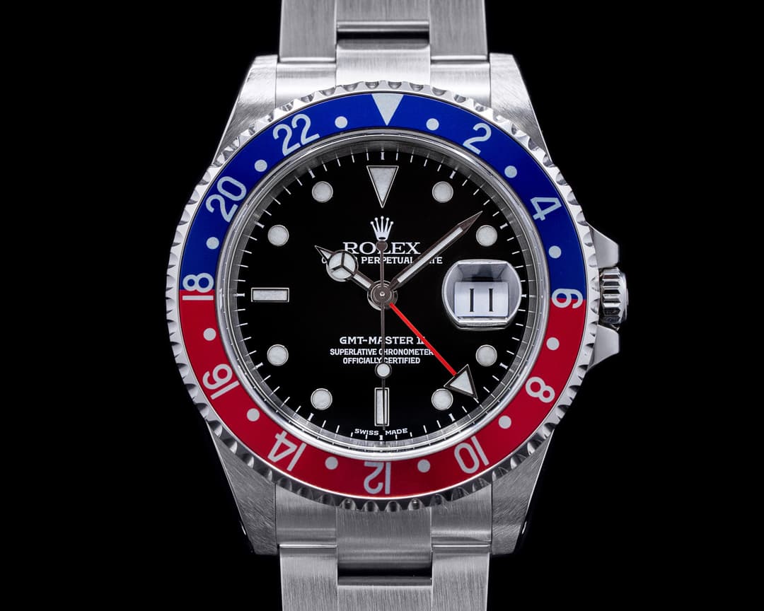Rolex GMT Master II SS Red / Blue Pepsi Bezel 