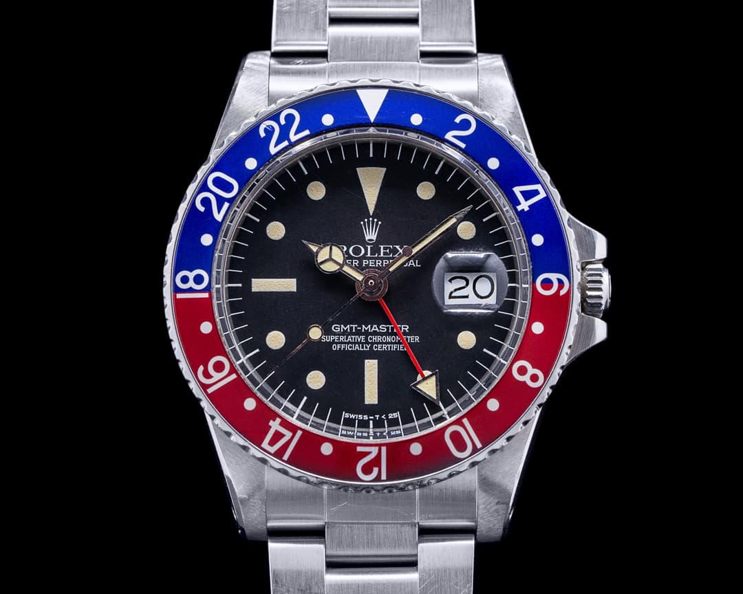 Rolex Vintage GMT Master "Pepsi Bezel" SS Circa 1975