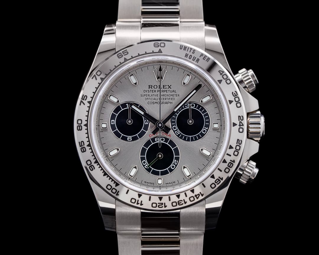 Rolex Daytona 116509 Silver and Black Dial 18K White Gold UNWORN 2022