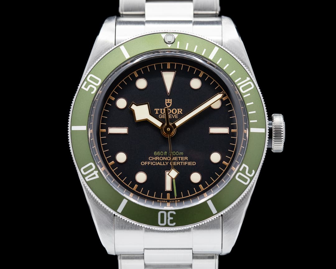 Tudor Tudor Heritage 79230G Black Bay Harrods Green SS