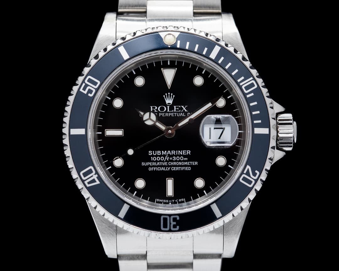 Rolex Submariner SS Black Dial Circa 1992 NICE