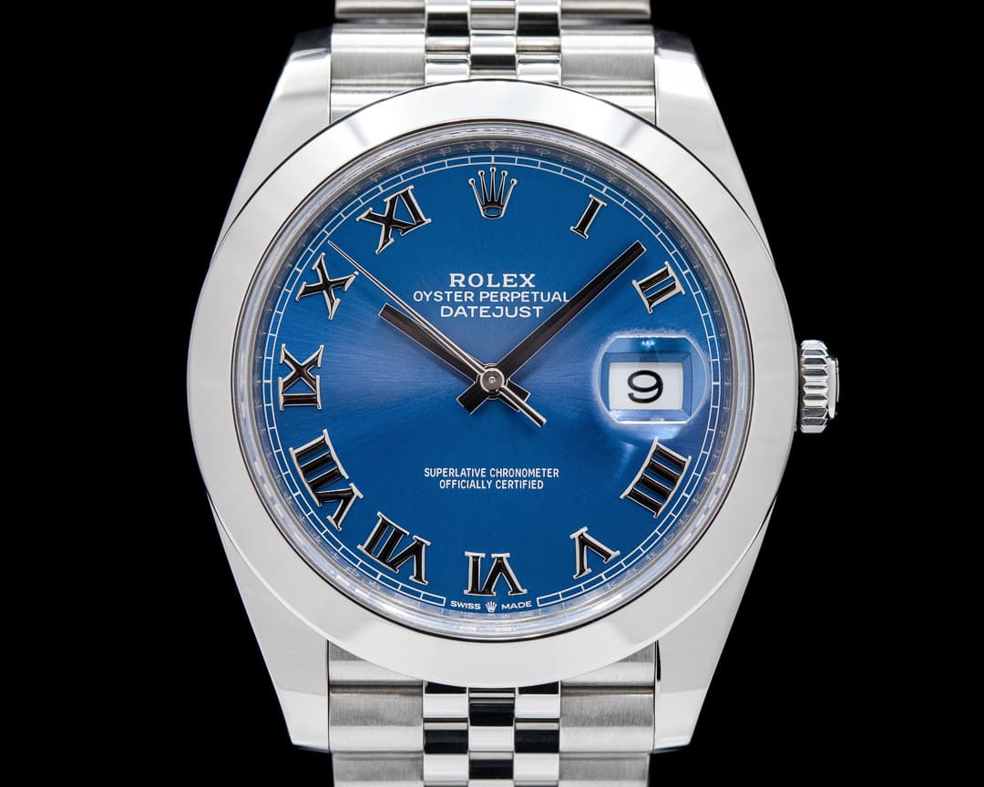 Rolex Datejust 41 Blue Roman Dial SS