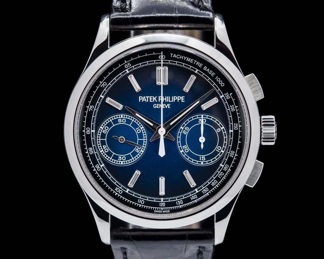Patek Philippe Chronograph Platinum 5170P Blue Diamond Dial FULL SET 