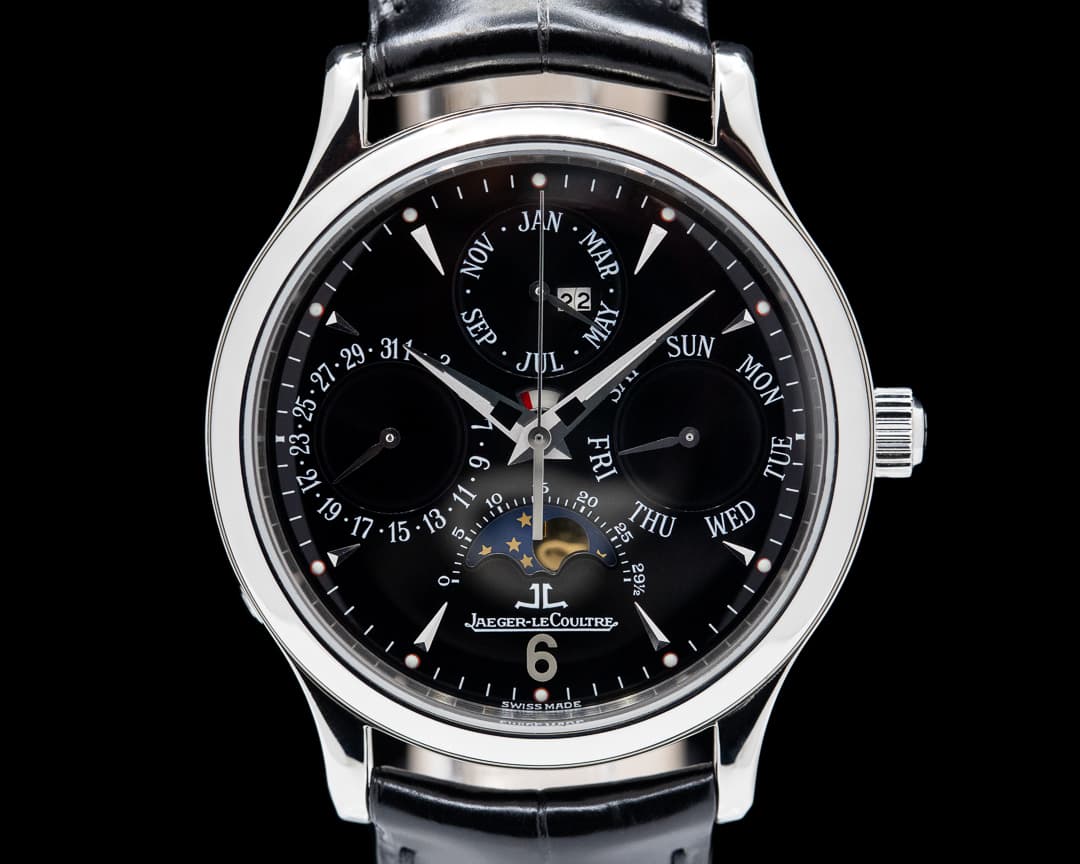 Jaeger LeCoultre Master Perpetual SS Black Dial 