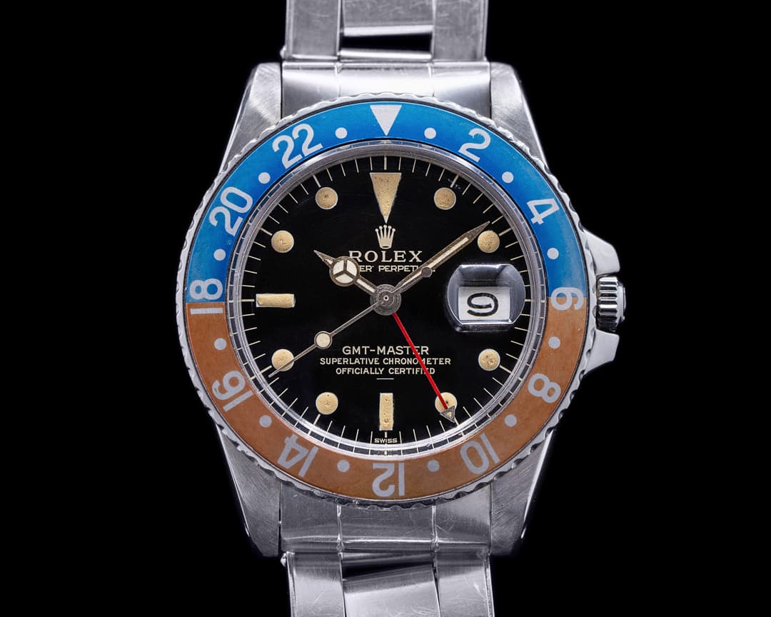 Rolex Vintage GMT Master 1675 Gilt Swiss UNDERLINE Pepsi 