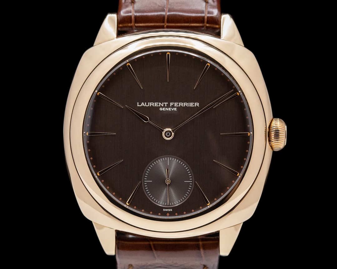 Laurent Ferrier Galet Square Micro-Rotor 18k Rose Gold Brown Dial
